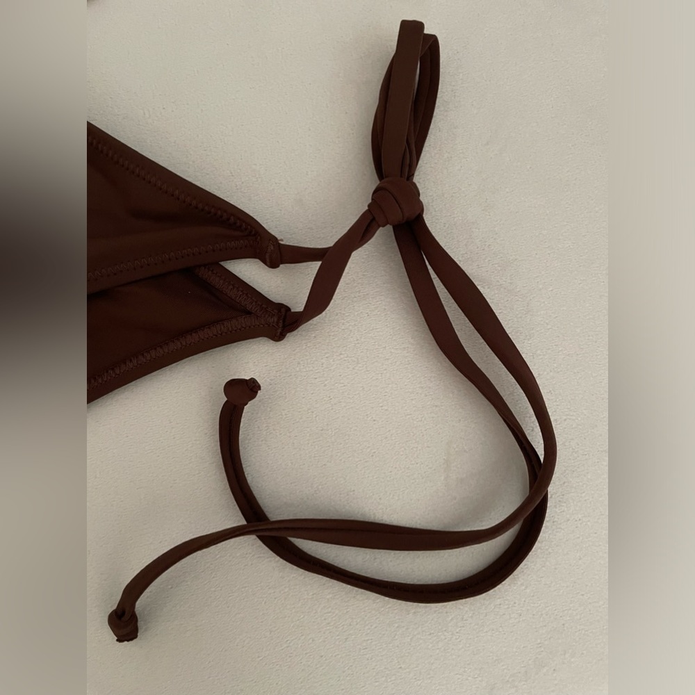 NWT Skims Two Piece Swimsuit Bikini Top & Bottom Cocoa Color Size 2X - Picture 11 of 12
